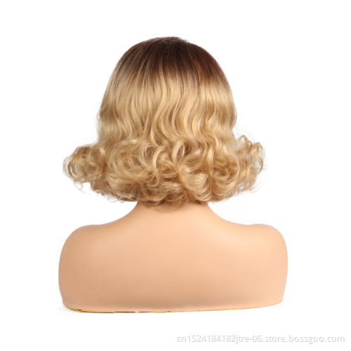 blonde short lace front synthetic hair wigs vendor, lace front curly wig synthetic hair blonde